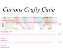 Tablet Screenshot of curiouscraftycutie.blogspot.com