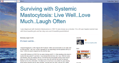 Desktop Screenshot of livingwithmastocytosis.blogspot.com