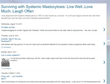 Tablet Screenshot of livingwithmastocytosis.blogspot.com