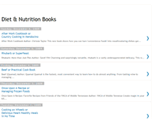 Tablet Screenshot of diet-nutrition-books.blogspot.com
