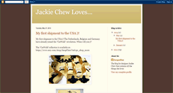 Desktop Screenshot of jackiechewloves.blogspot.com