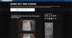 Desktop Screenshot of boboartandcurios.blogspot.com