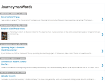 Tablet Screenshot of journeymanwords.blogspot.com
