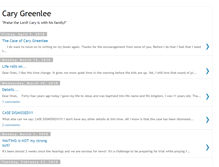 Tablet Screenshot of carygreenlee.blogspot.com