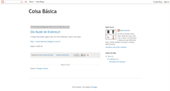 Desktop Screenshot of coisabasicas.blogspot.com