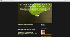 Desktop Screenshot of gurusenibudayaindonesia.blogspot.com