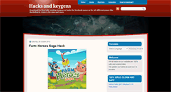 Desktop Screenshot of hackzandkeygens.blogspot.com