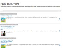 Tablet Screenshot of hackzandkeygens.blogspot.com