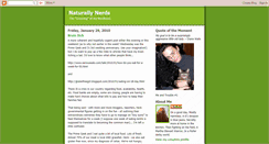 Desktop Screenshot of naturallynerds.blogspot.com