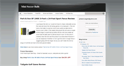 Desktop Screenshot of mini-soccer-balls.blogspot.com