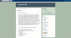 Desktop Screenshot of learn-as-400.blogspot.com