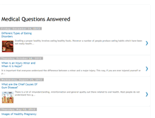 Tablet Screenshot of medical-questions-answered.blogspot.com