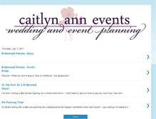 Tablet Screenshot of caitlynannevents.blogspot.com