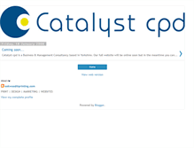 Tablet Screenshot of catalystcpd.blogspot.com