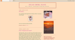 Desktop Screenshot of dearemmarose.blogspot.com