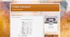 Desktop Screenshot of ihateallergies.blogspot.com
