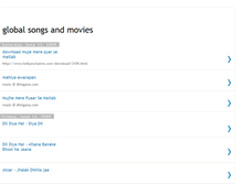Tablet Screenshot of globalsongsandmovies.blogspot.com