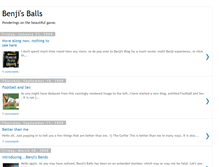 Tablet Screenshot of benjisballs.blogspot.com