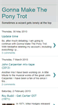 Mobile Screenshot of gonnamaketheponytrot.blogspot.com
