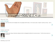 Tablet Screenshot of livingthesmalllife.blogspot.com