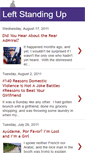 Mobile Screenshot of leftstandingup.blogspot.com