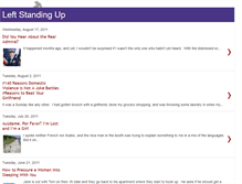 Tablet Screenshot of leftstandingup.blogspot.com