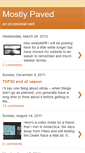 Mobile Screenshot of mostlypaved.blogspot.com