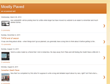 Tablet Screenshot of mostlypaved.blogspot.com