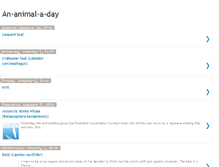 Tablet Screenshot of an-animal-a-day.blogspot.com