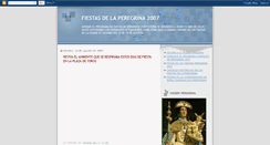 Desktop Screenshot of peregrina2007.blogspot.com