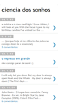 Mobile Screenshot of cienciadossonhos.blogspot.com