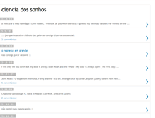 Tablet Screenshot of cienciadossonhos.blogspot.com