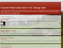 Tablet Screenshot of claudiatherealtor.blogspot.com