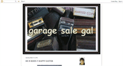 Desktop Screenshot of garagesalegal.blogspot.com