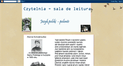 Desktop Screenshot of czytelniapolska.blogspot.com