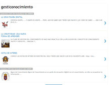 Tablet Screenshot of gesticonocimiento.blogspot.com