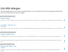 Tablet Screenshot of lifewithallergies.blogspot.com