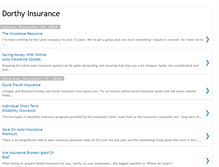 Tablet Screenshot of dorthyinsurance.blogspot.com