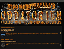 Tablet Screenshot of monsterellasodditorium.blogspot.com