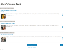 Tablet Screenshot of aliciassourcebook.blogspot.com