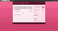 Desktop Screenshot of chloesamazingblog-chloe.blogspot.com