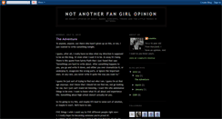 Desktop Screenshot of notanotherfangirl.blogspot.com