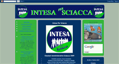 Desktop Screenshot of intesapersciacca.blogspot.com