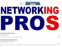 Tablet Screenshot of networkingpros.blogspot.com