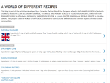 Tablet Screenshot of comeniusrecipes.blogspot.com