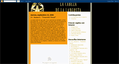 Desktop Screenshot of cabezadelangosta.blogspot.com