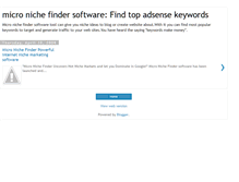 Tablet Screenshot of bestmicronichefinderreview.blogspot.com
