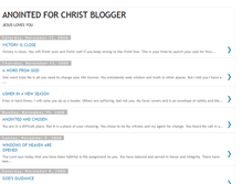 Tablet Screenshot of anointedforchrist.blogspot.com