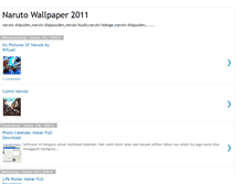 Tablet Screenshot of narutowallpaper2011.blogspot.com