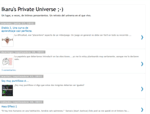 Tablet Screenshot of ikaruniverse.blogspot.com